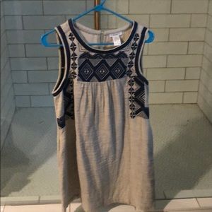 Embroidered slip dress